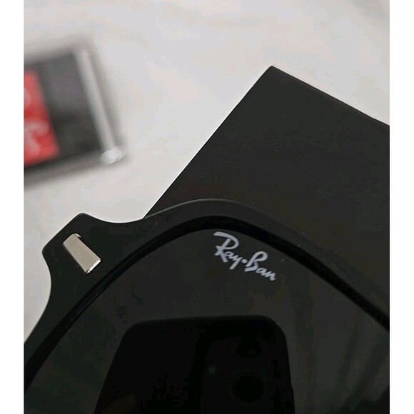 Ray Ban Sunglasses RB 1973 901/31 SQUARE II Frame Italy Black Women’s NEW - Picture 6 of 6